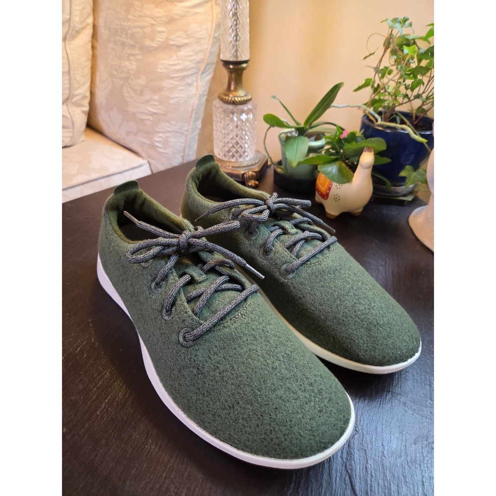 Allbirds Men's Wool Runner WR Running Sneaker Thunder Green Wool Sz 13 NEW! $145